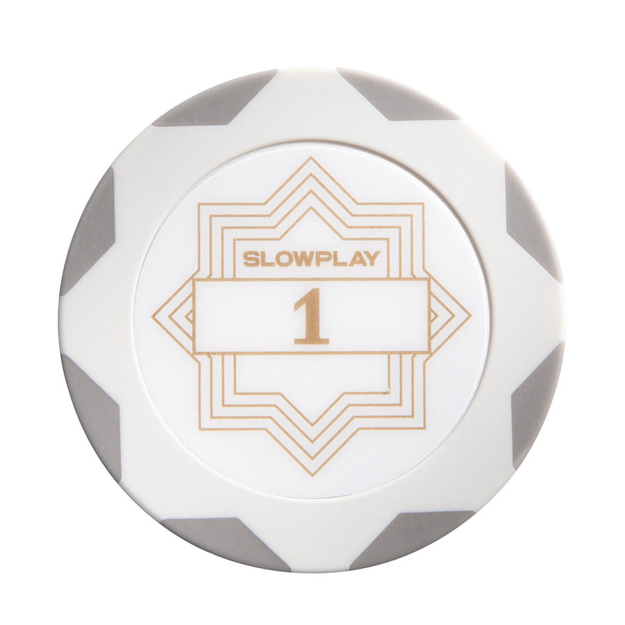 SLOWPLAY Nash Clay Poker Chips | White Gold Edition