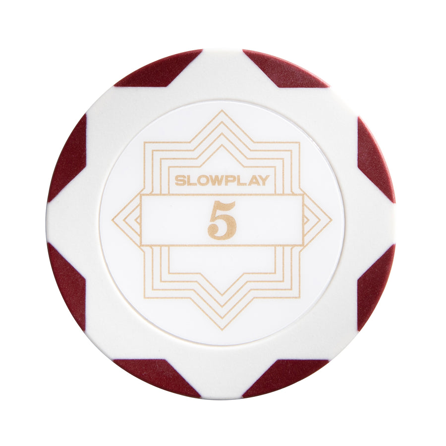 SLOWPLAY Nash Clay Poker Chips | White Gold Edition
