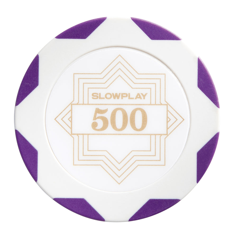 SLOWPLAY Nash Clay Poker Chips | White Gold Edition