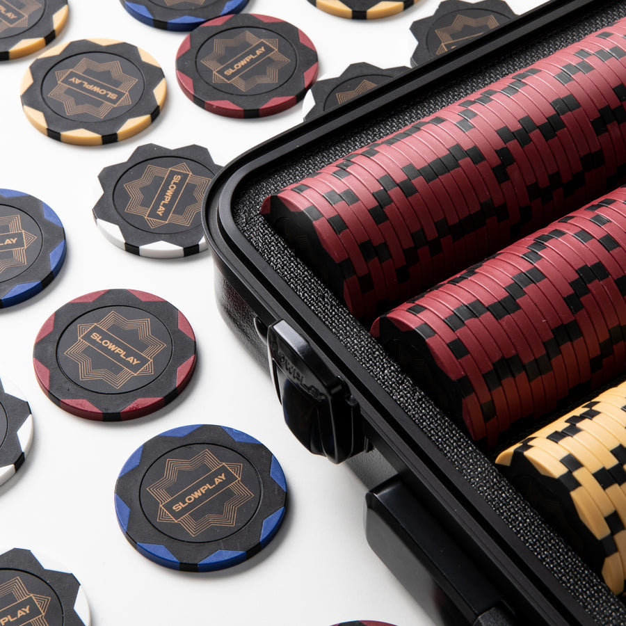SLOWPLAY Nash Clay Poker Chip Set | Clay Poker Chip Set
