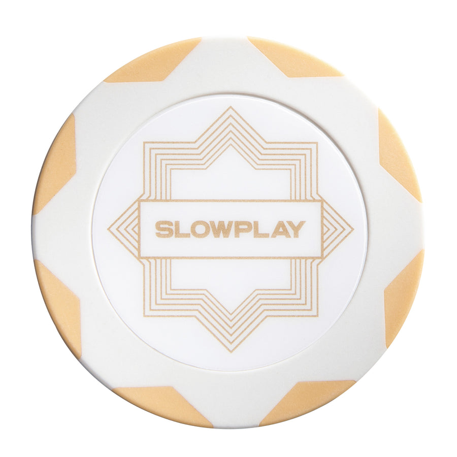 SLOWPLAY Nash Clay Poker Chips | White Gold Edition