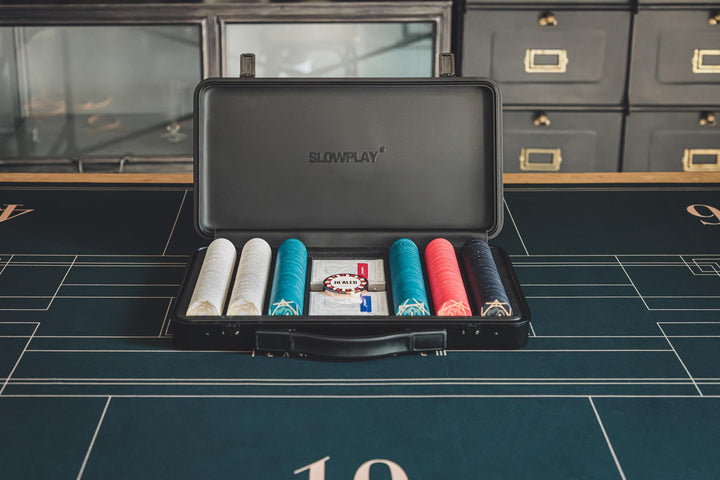 ACES Ceramic Poker Chip Set for Texas Hold'em [300pcs] | Exquisite Craftsmanship, 10 grams in weight | SLOWPLAY